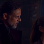 Alexander Siddig and Lindsey Morgan in SKYLIN3S