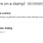Alexander Siddig reacts to being on a Royal Mail stamp